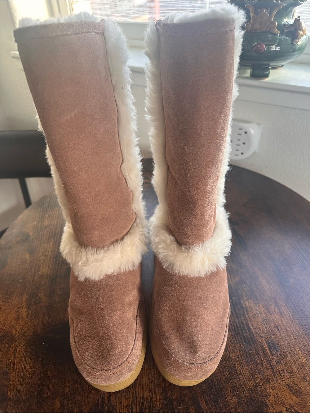 Bear trap Warm Plush-Lined Mid-Calf Winter Boots - Taupe - Picture 2 of 7